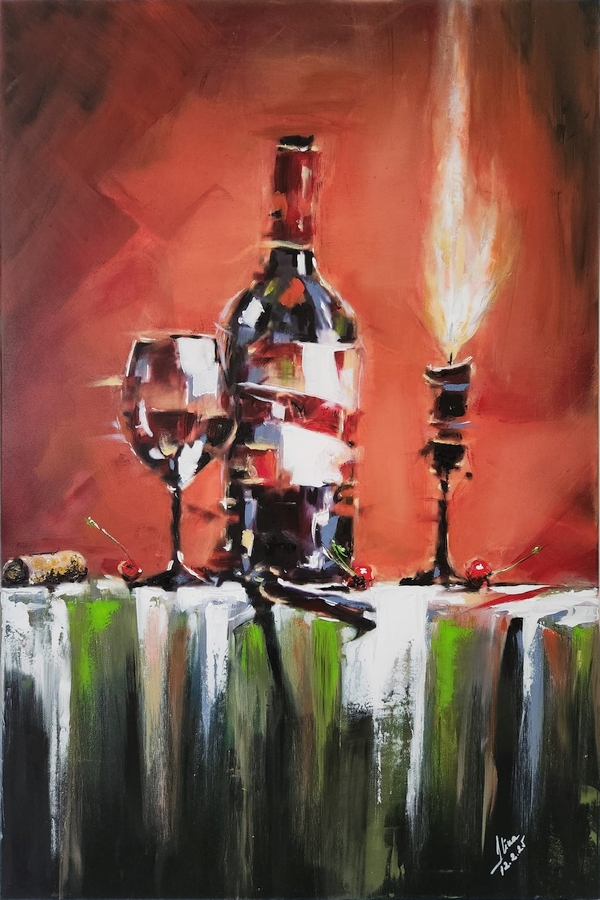 ArteDiAlina.com painting: Self romantic
